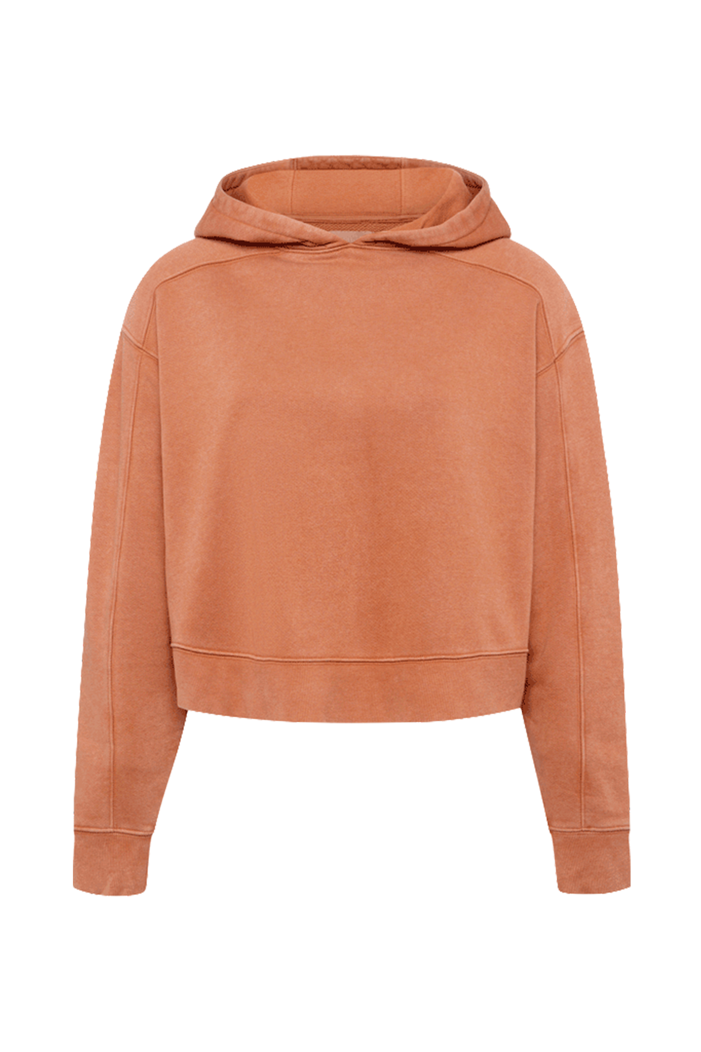 Vintage Fleece Cropped Hoodie | Washed Clay