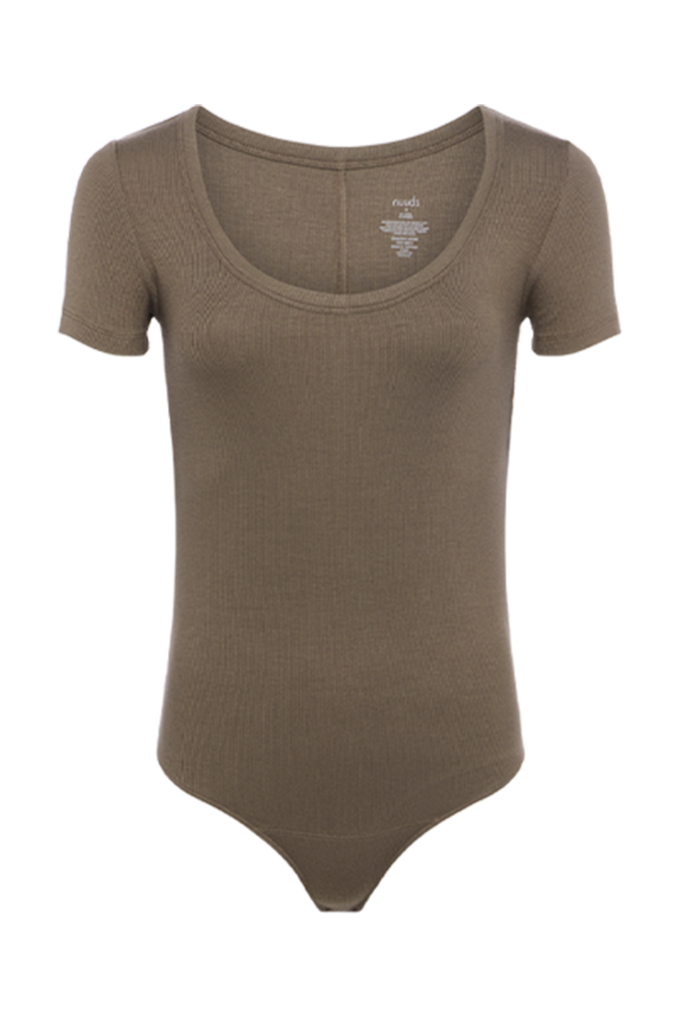 Slinky Rib Short Sleeve Bodysuit | Mocha