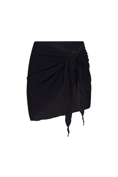 Swim Sarong | Crispy Black