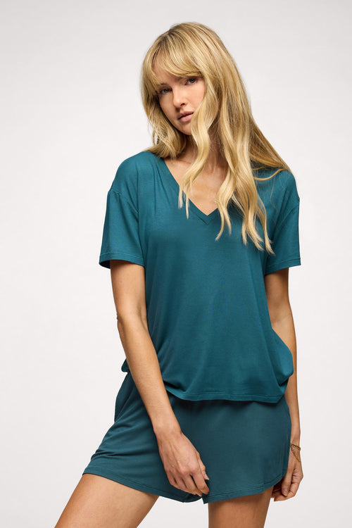 V-Neck Pajama Tee | Ocean