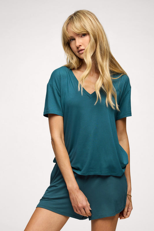 V-Neck Pajama Tee | Ocean