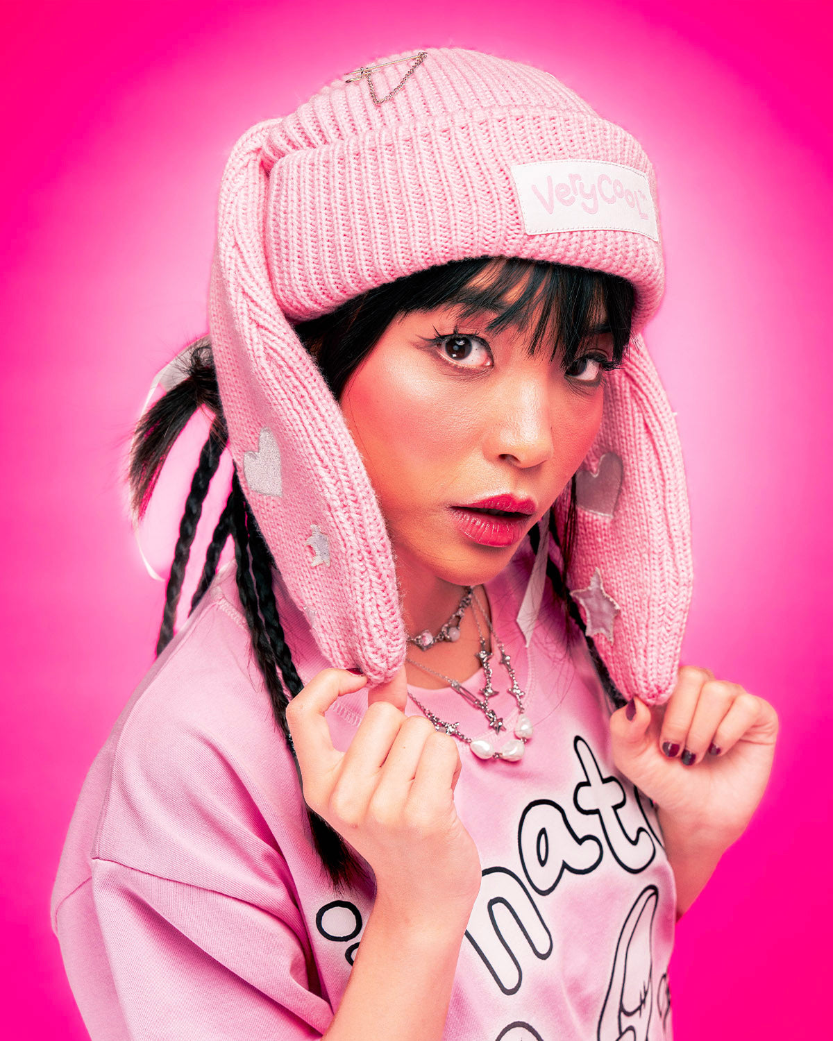 The Pink Floppy Beanie