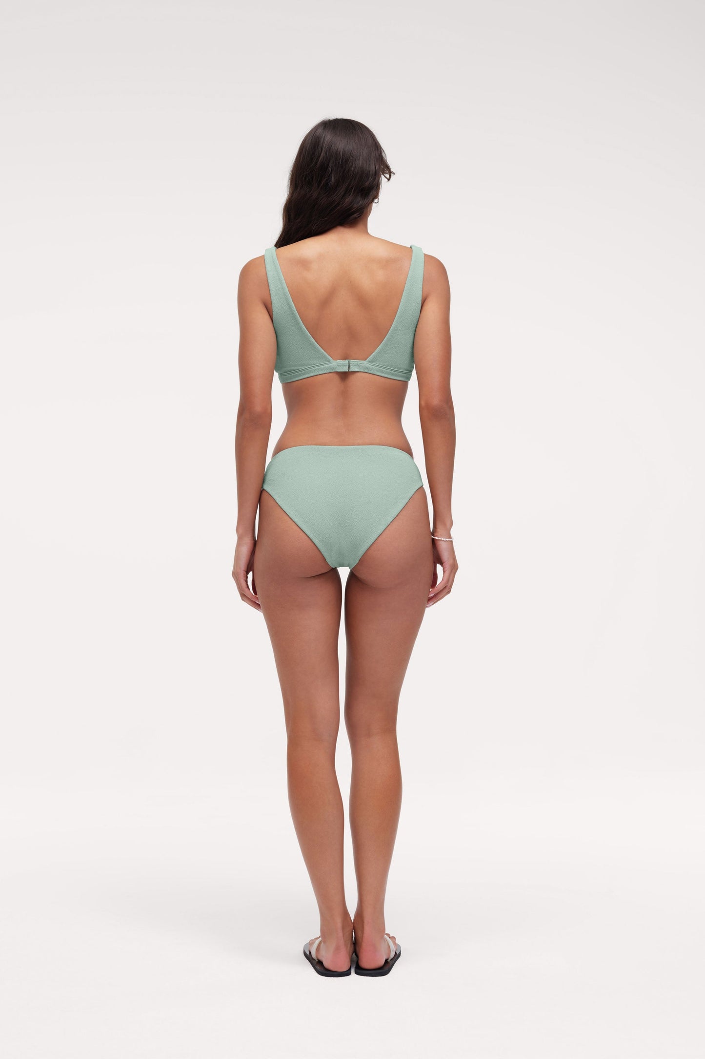 Square Neck Bikini Top | Crispy Pistachio