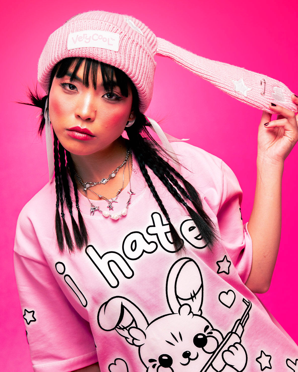 The Pink Floppy Beanie