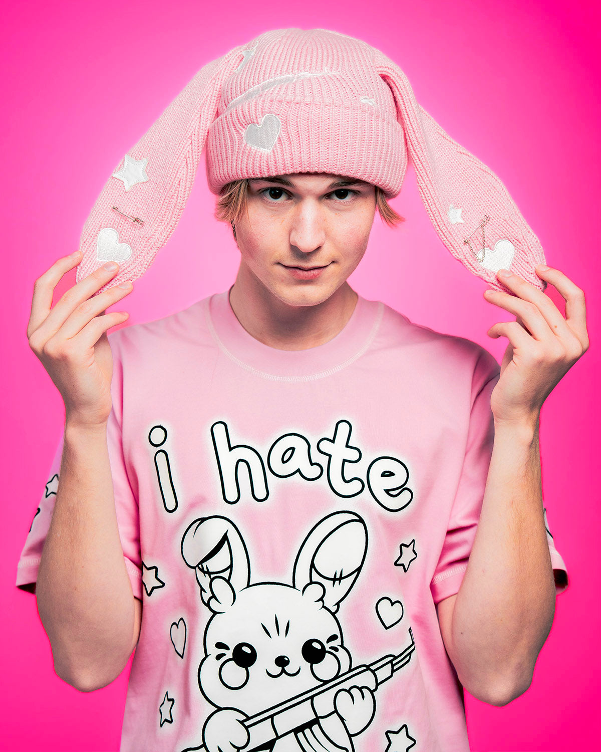 The Pink Floppy Beanie