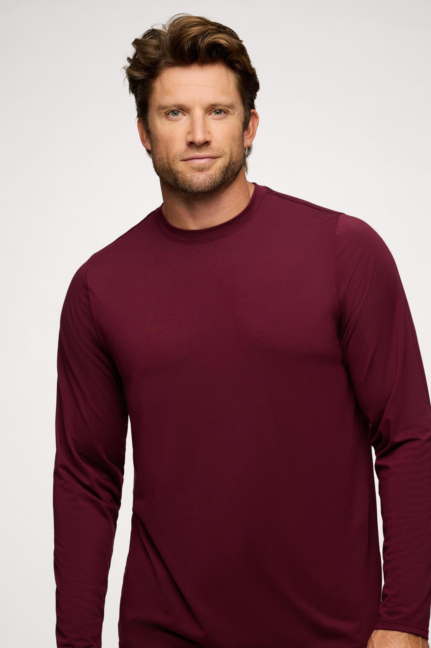 Men's Long Sleeve Movement Tee | Ruby