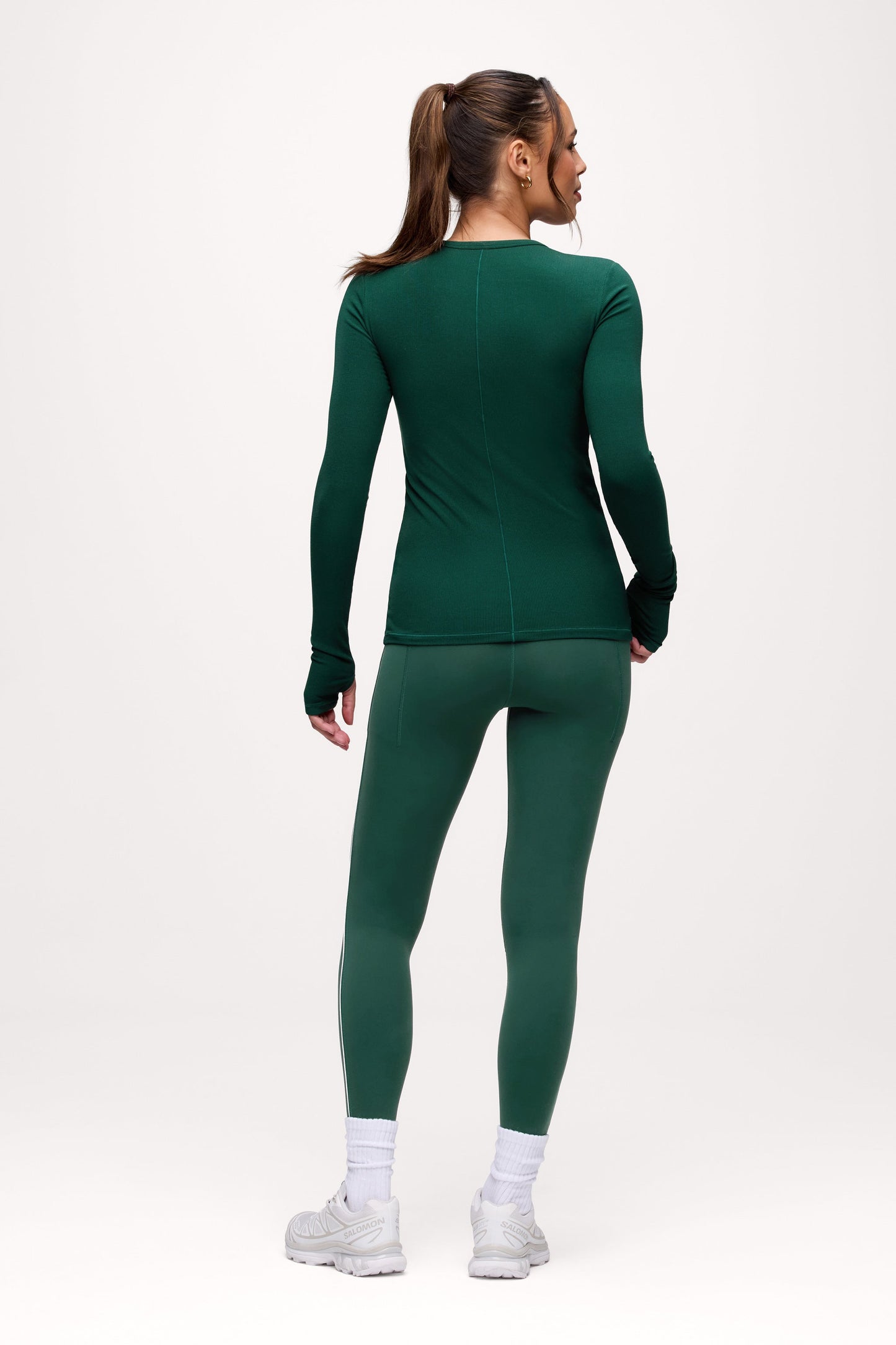 Sporty Rib Bra Long Sleeve | Blackpine