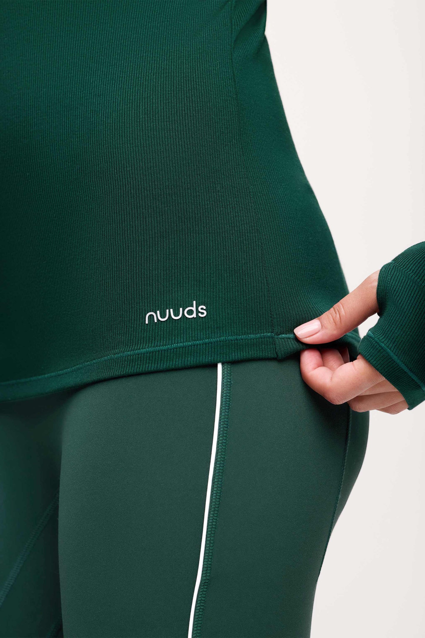 Sporty Rib Bra Long Sleeve | Blackpine