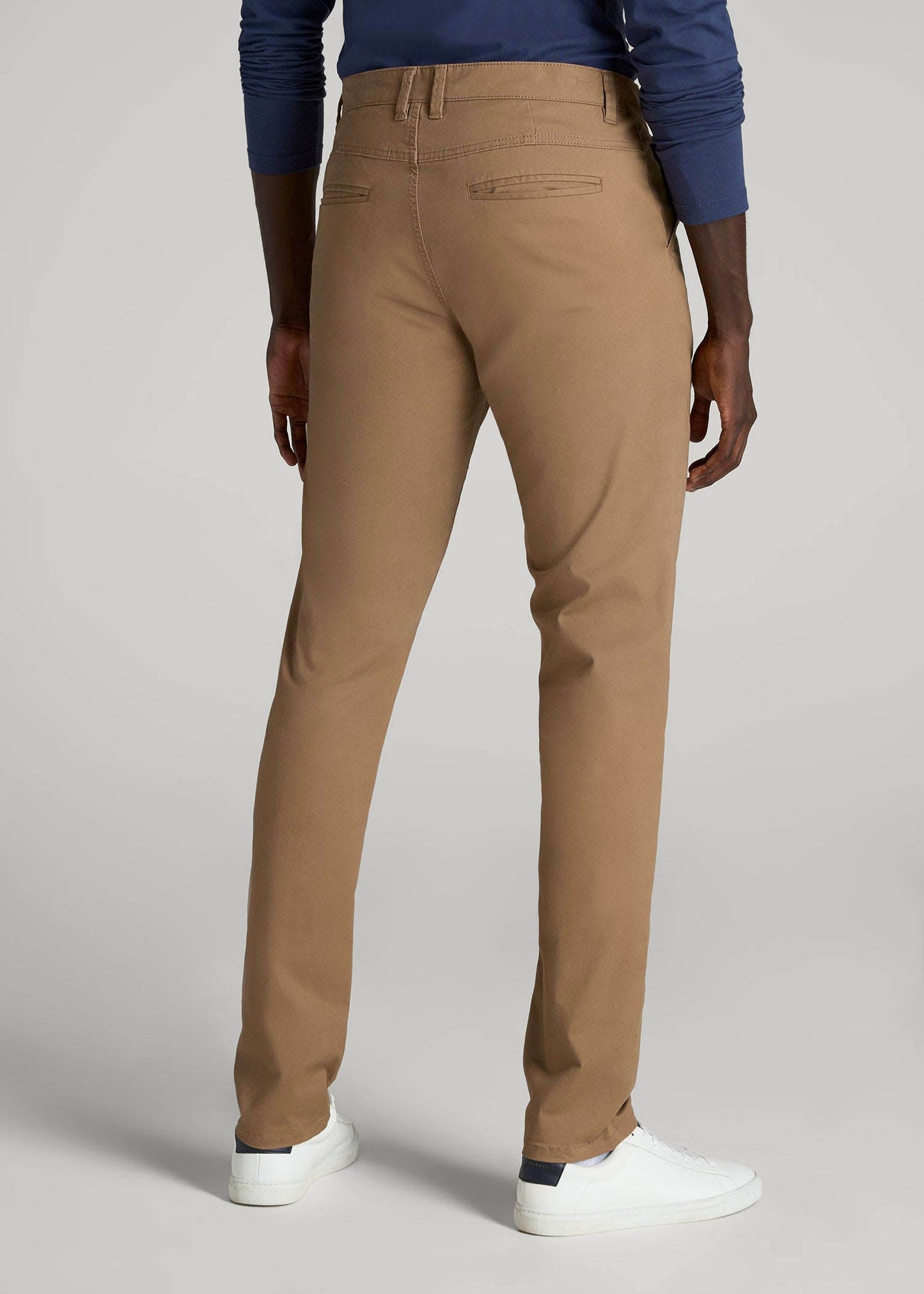 Carman TAPERED Chinos for Tall Men in Russet Brown