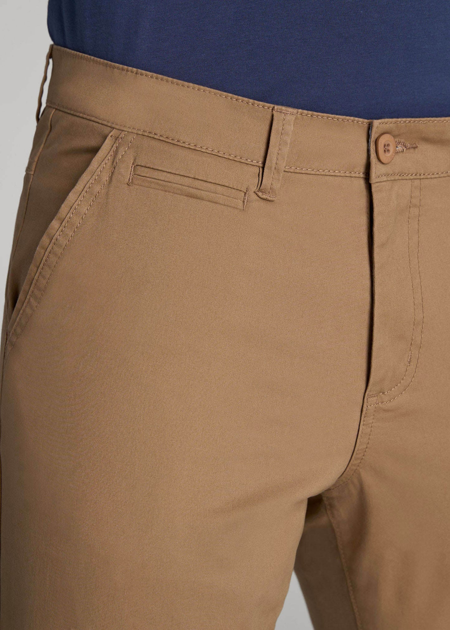 Carman TAPERED Chinos for Tall Men in Russet Brown