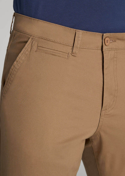 Carman TAPERED Chinos for Tall Men in Russet Brown