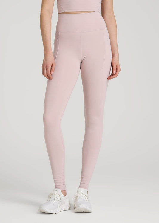 Balance Cinched Back Pocket Legging for Tall Women in Desert Rose