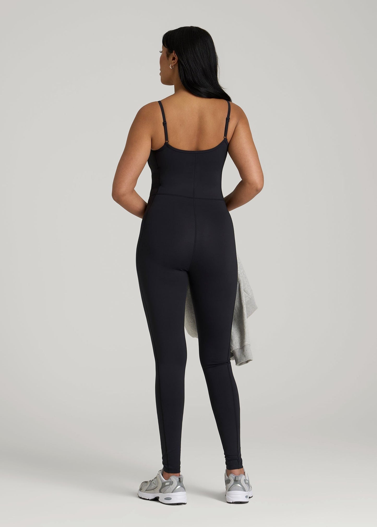 Balance Spaghetti Strap Jumpsuit for Tall Women in Black