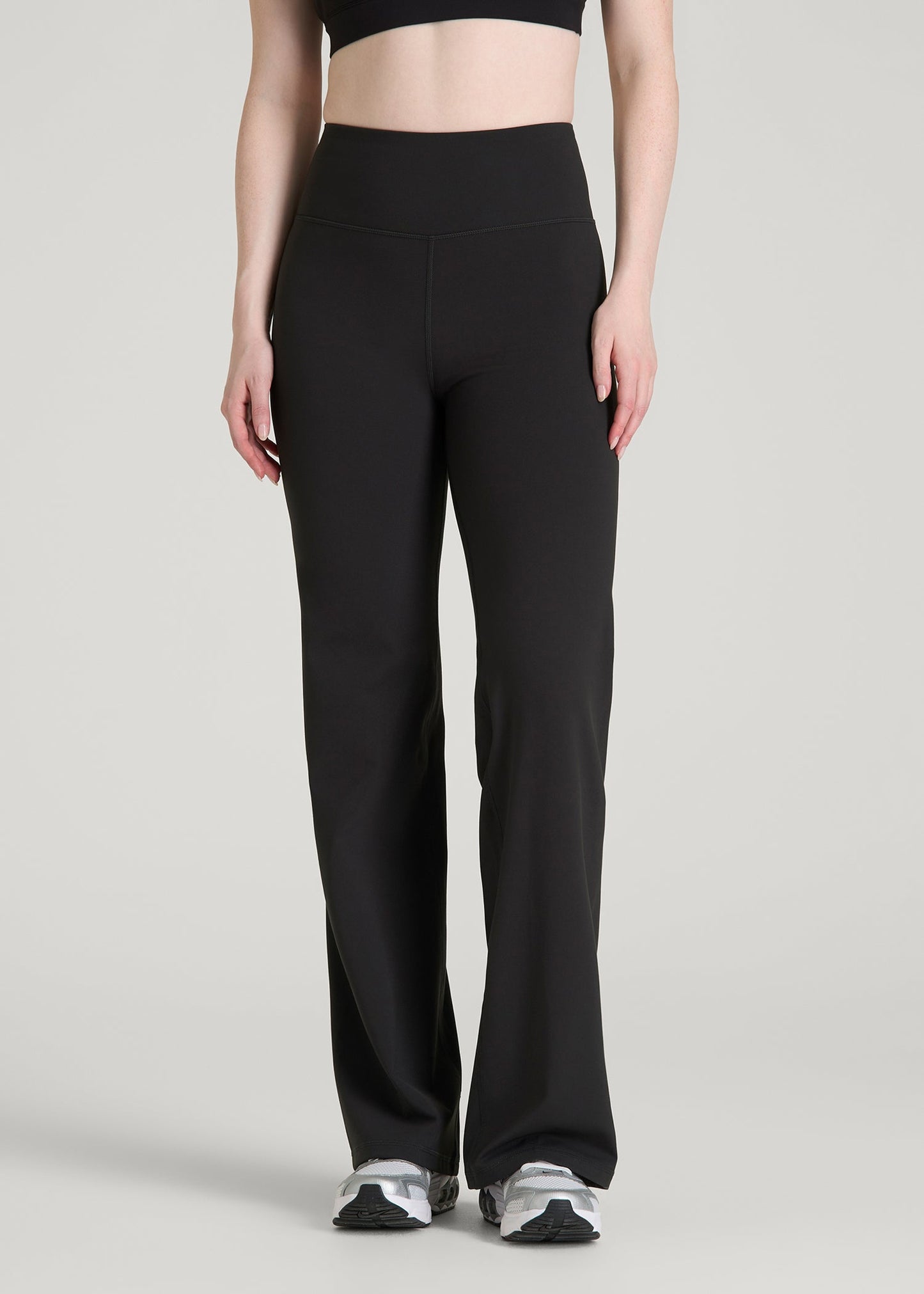 Balance Wide Leg Yoga Pants for Tall Women in Black