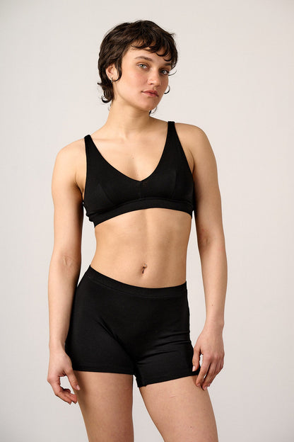 Clover - Viscose Bralette in Black