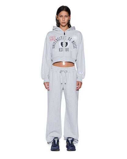 CARTER WIDE TRAKPANT GREY MARLE