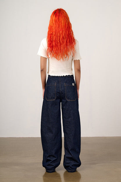 Greta - Cropped Cotton Top in Ecru