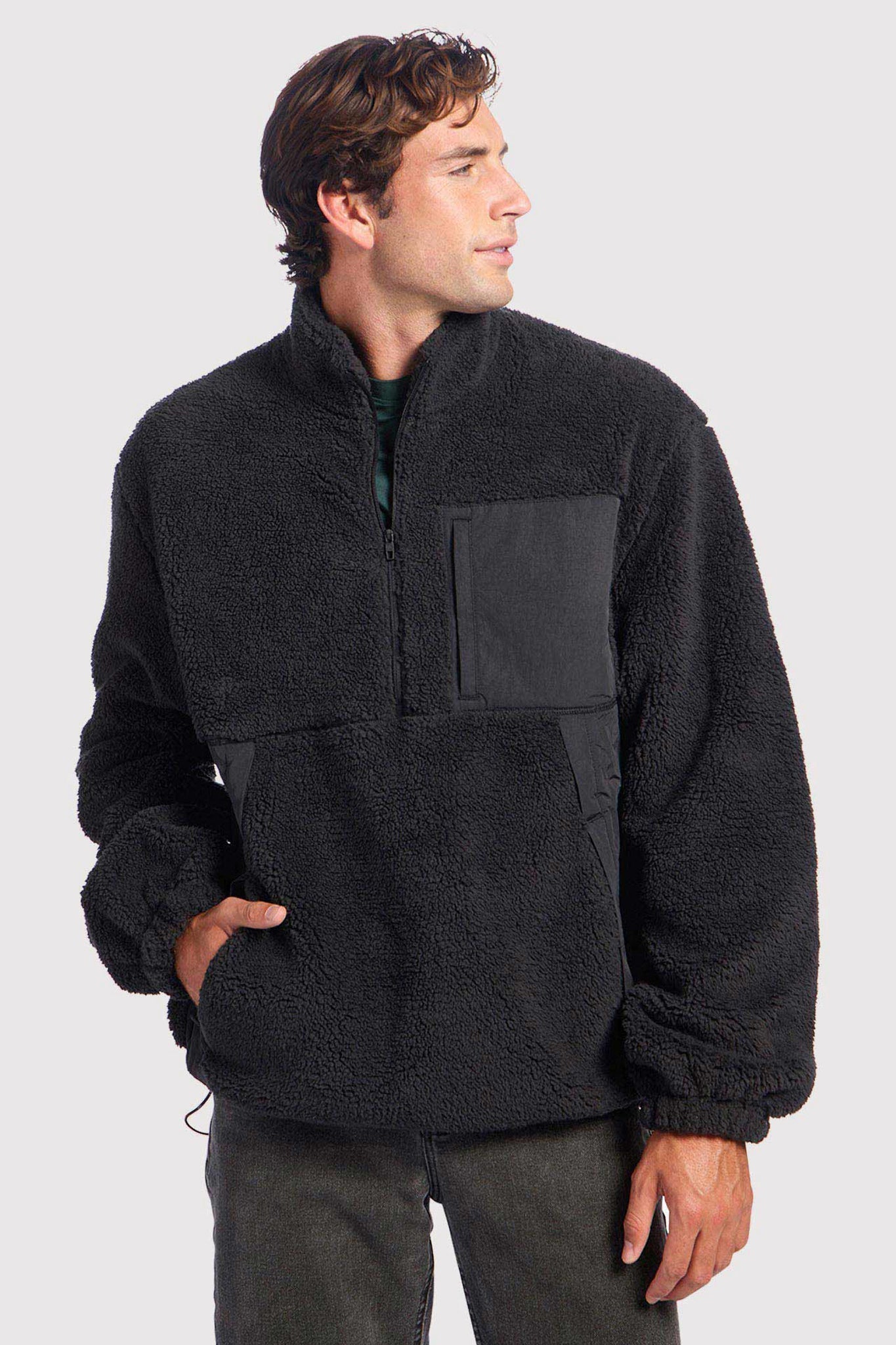 Men's Summit Sherpa Pullover | Black