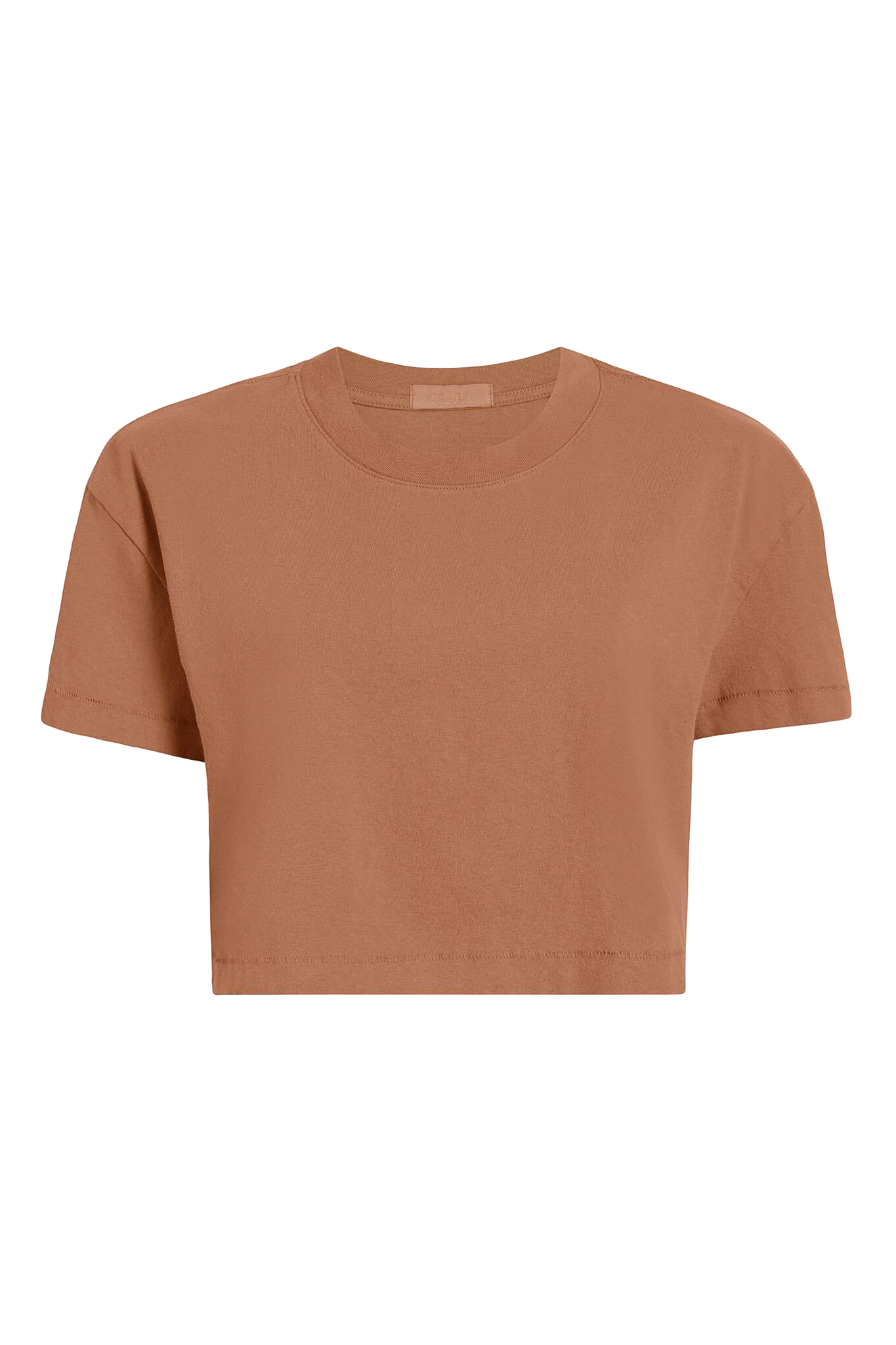 Vintage Cotton Cropped Tee | Clay