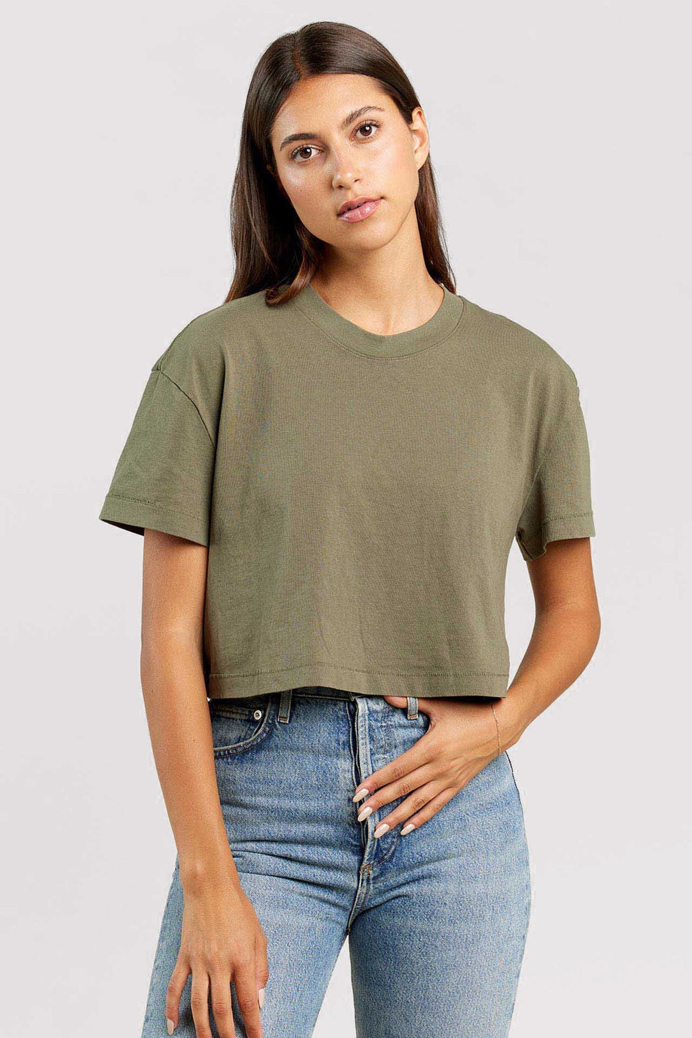 Vintage Cotton Cropped Tee
