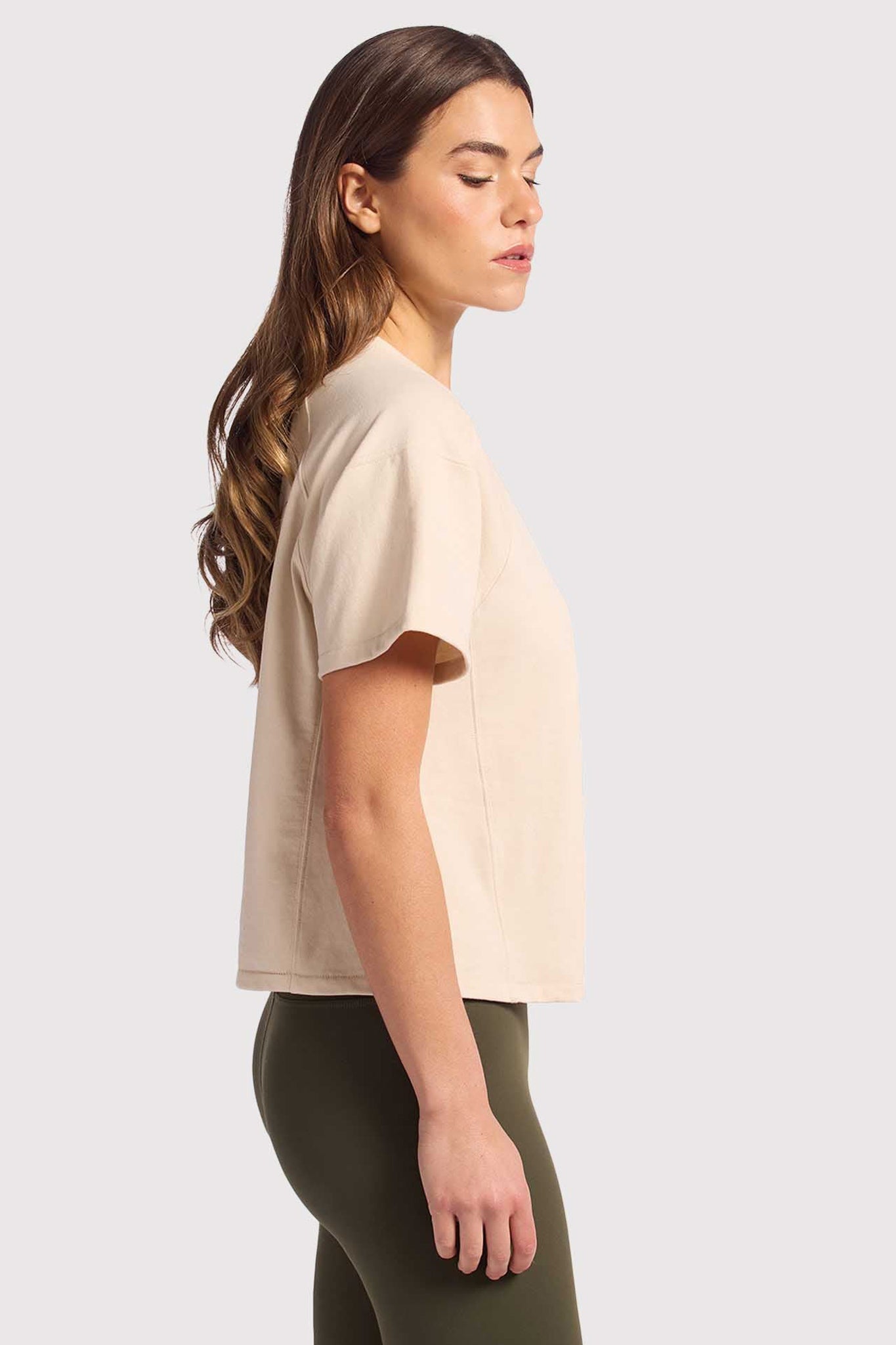 Steady Seamed Tee | Linen