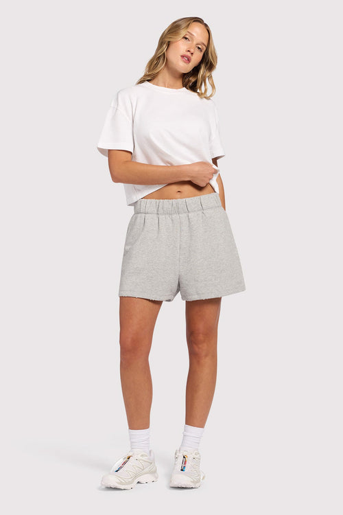 Vintage Fleece Short | Heather Grey