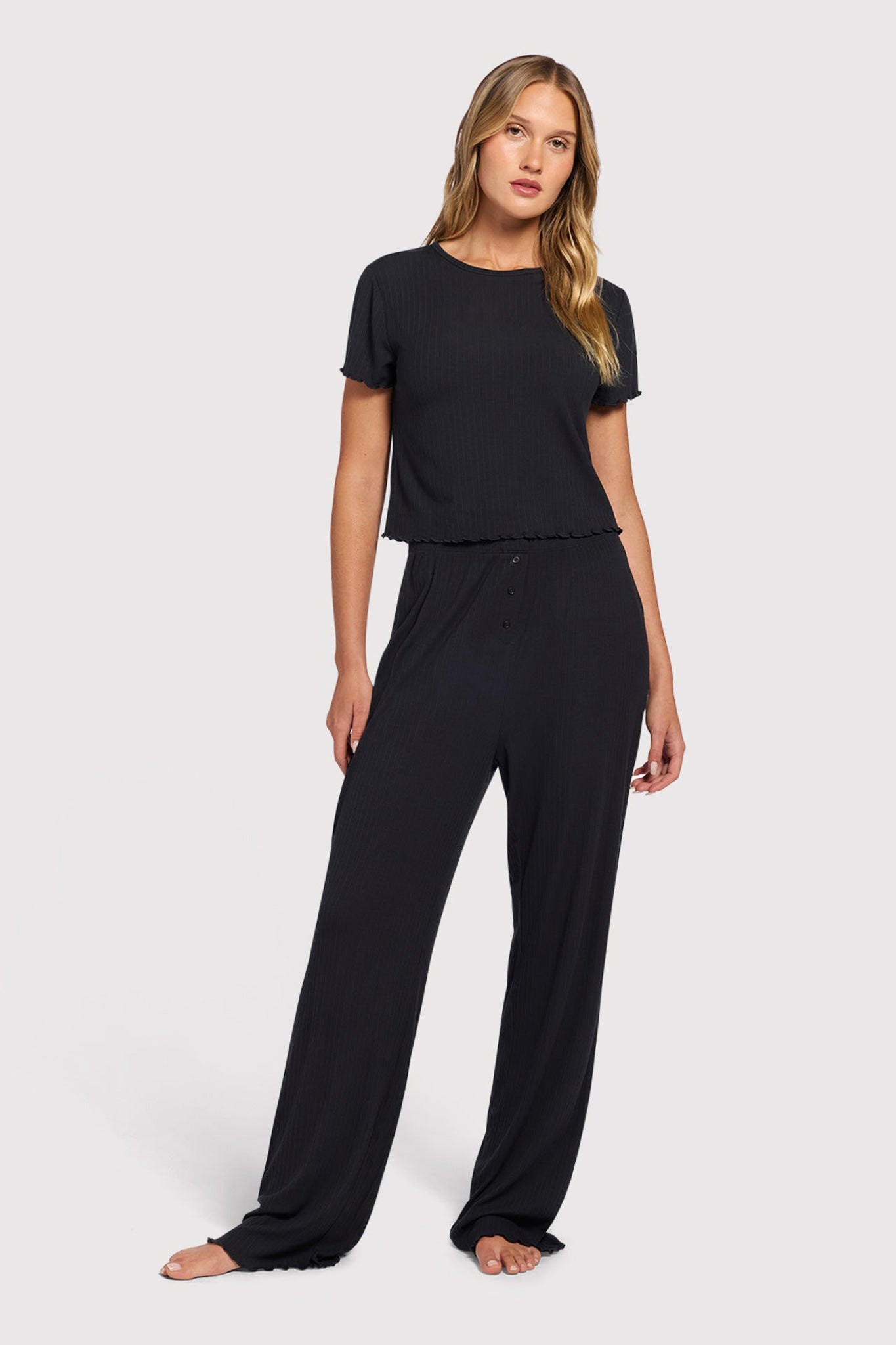 Mini Rib Pajama Set