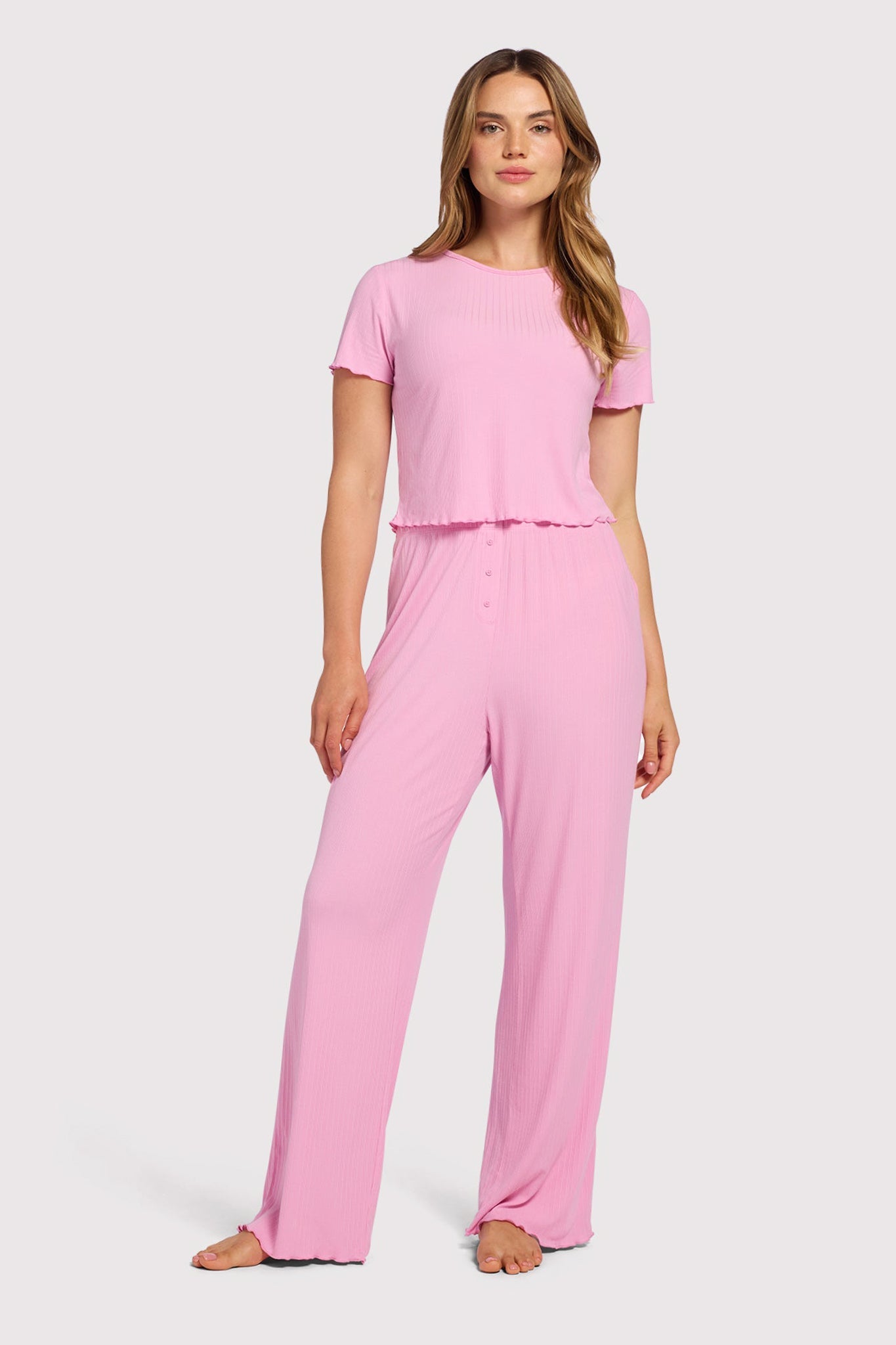 Mini Rib Pajama Set