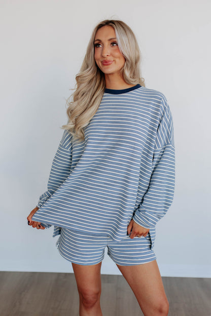 Traci Striped Crewneck