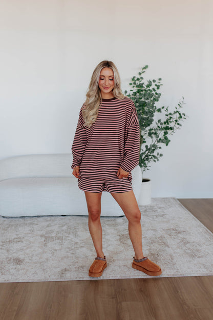 Traci Striped Crewneck