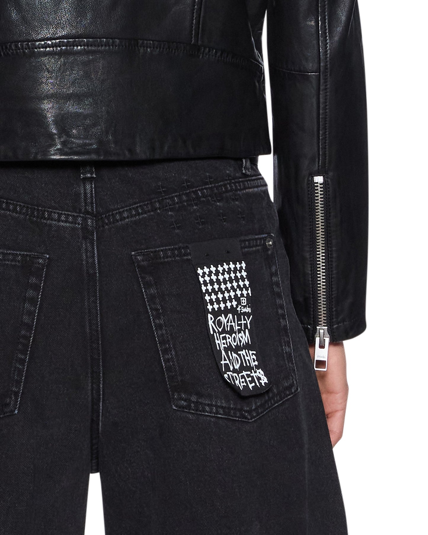 AMPLIFY LEATHER JACKET BLACK