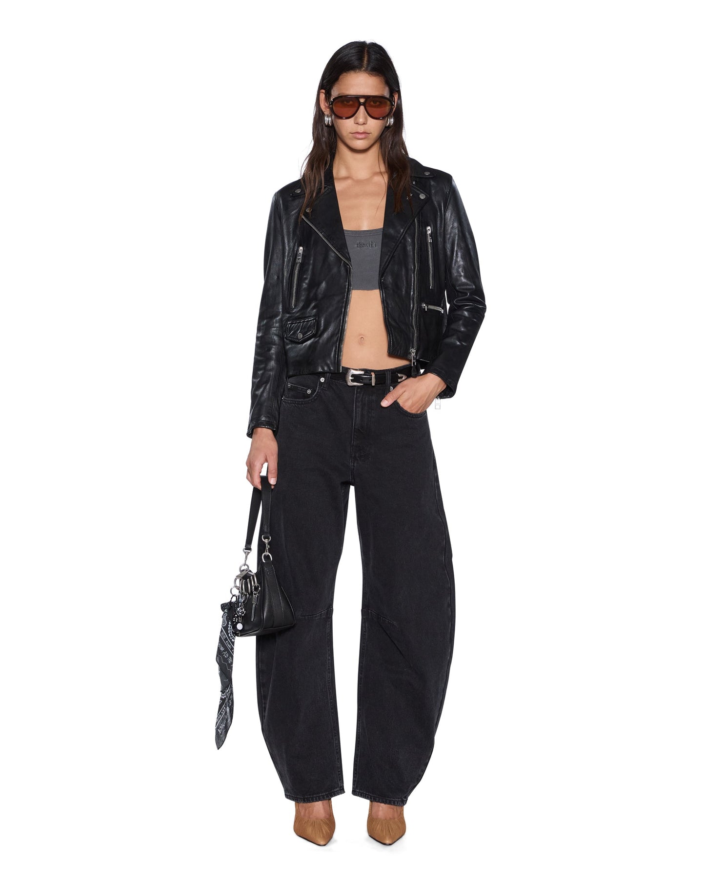 AMPLIFY LEATHER JACKET BLACK