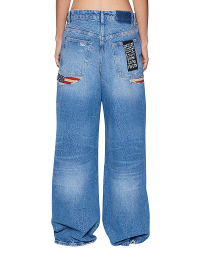 KSUPER JEAN LIBERTY BLUE FLAG
