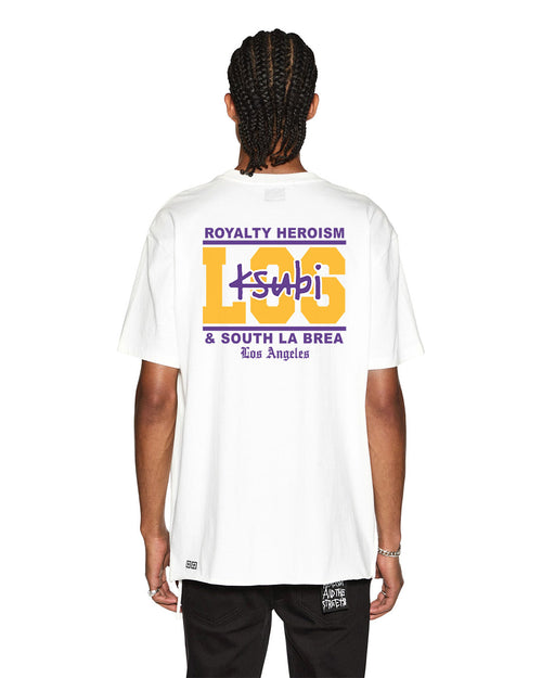LA AND THE STREETS SS BIGGIE TEE WHITE