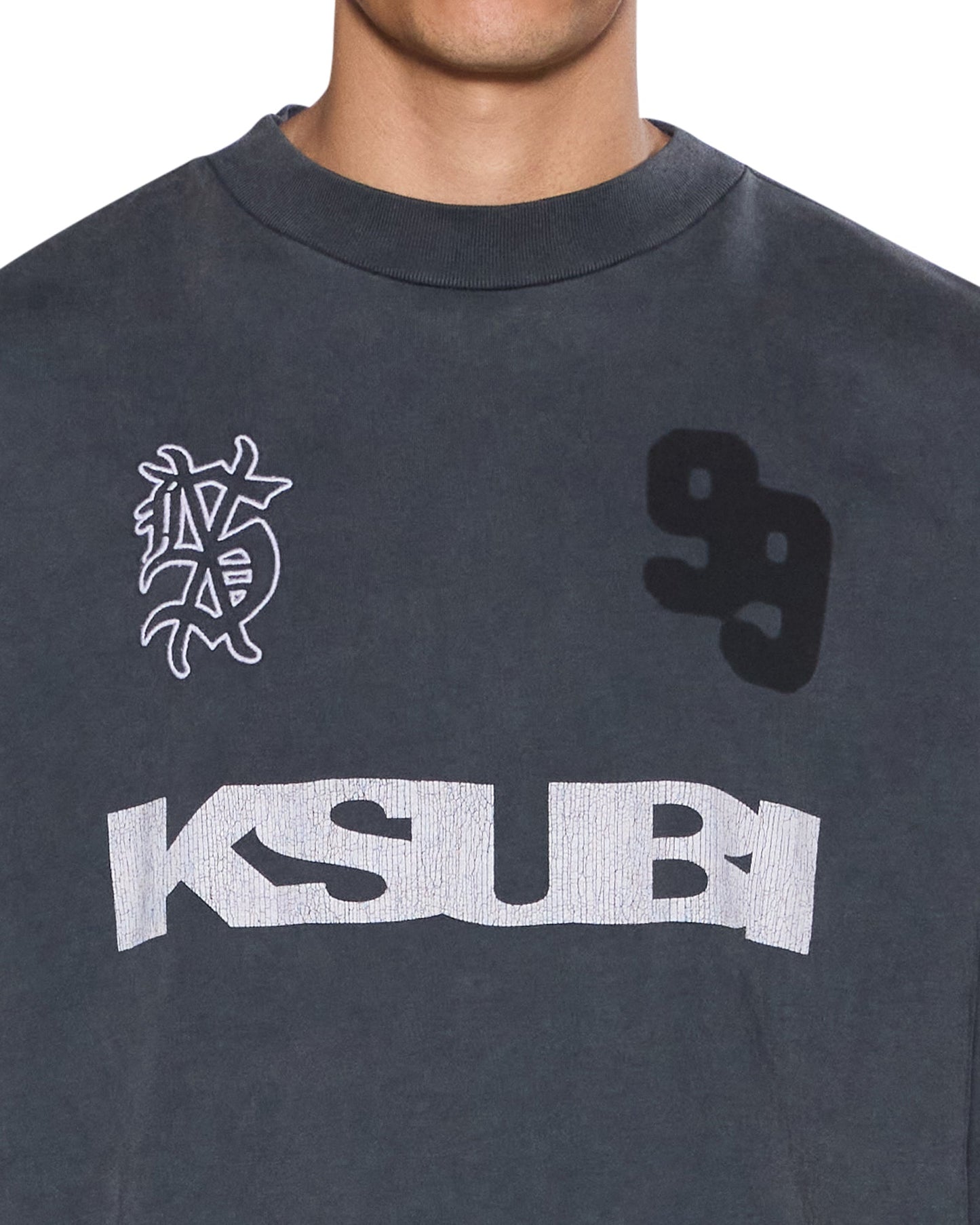 RUGGED EKCESS LS TEE BLASTED BLACK