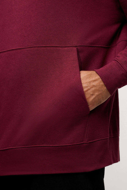 Vintage Fleece Men's Hoodie | Ruby