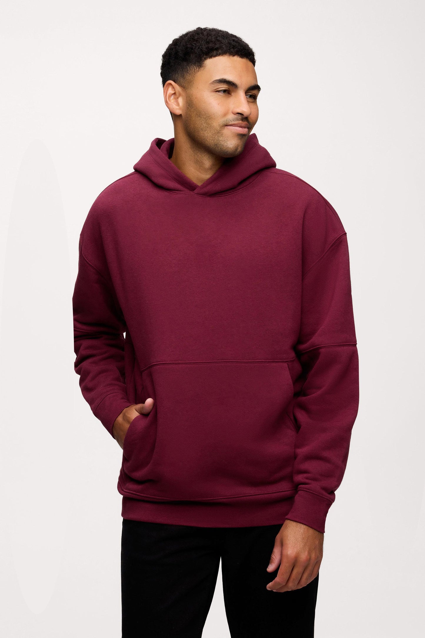 Vintage Fleece Men's Hoodie | Ruby