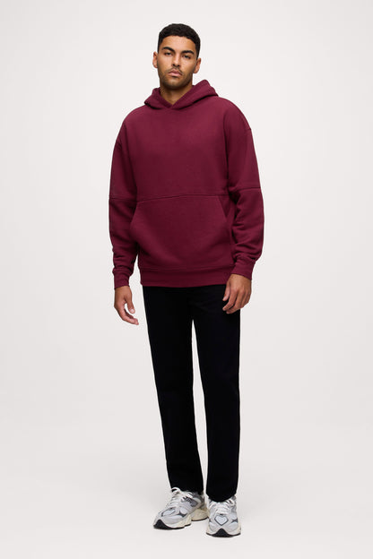 Vintage Fleece Men's Hoodie | Ruby