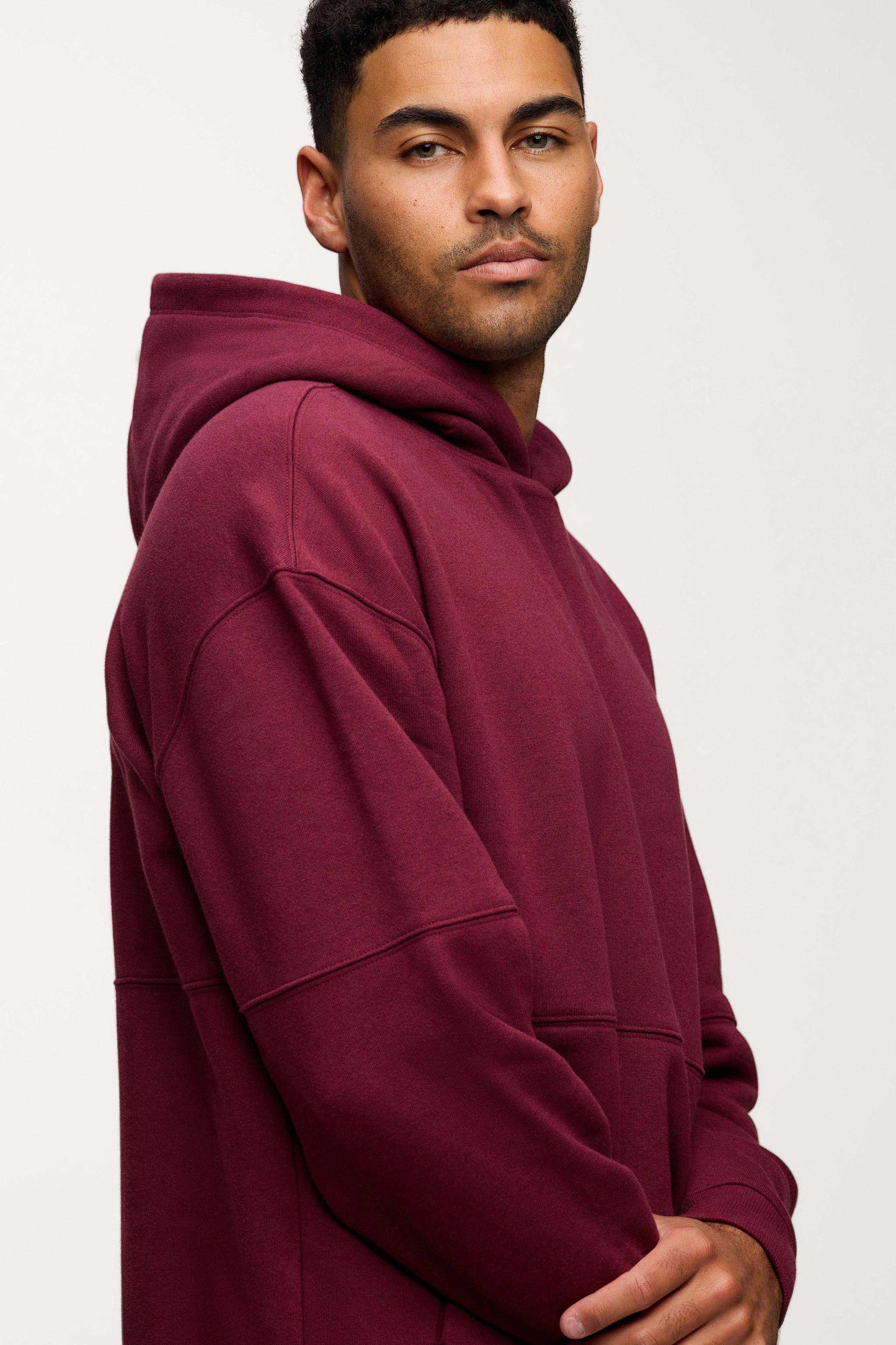 Vintage Fleece Men's Hoodie | Ruby