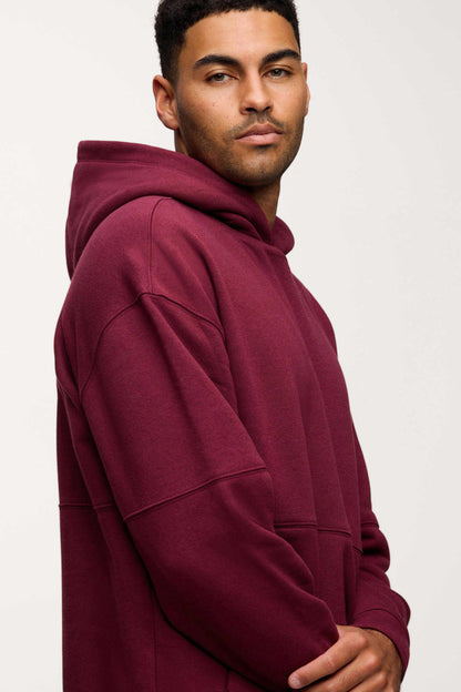 Vintage Fleece Men's Hoodie | Ruby
