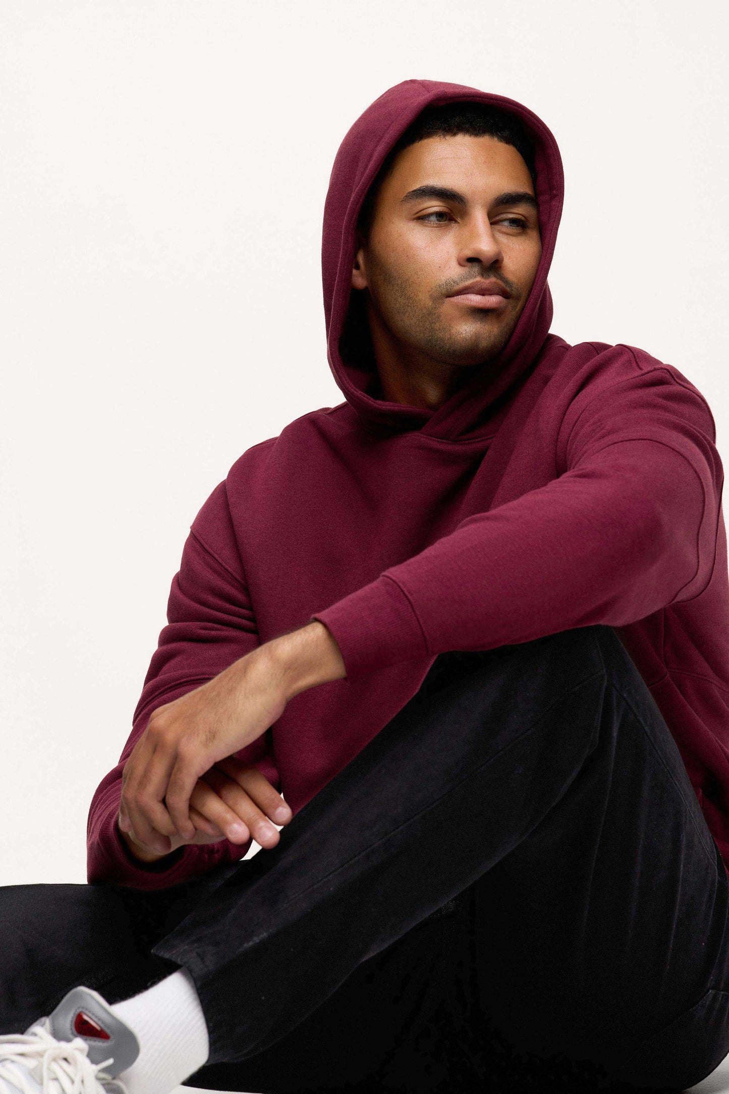 Vintage Fleece Men's Hoodie | Ruby