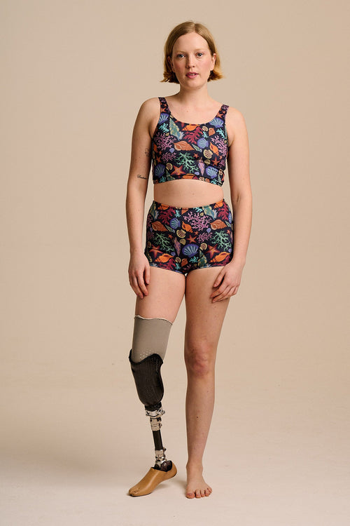 Monte - Bikini Bottom Shorts in Shell Print