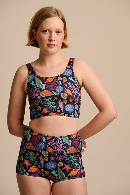 Monte - Bikini Bottom Shorts in Shell Print