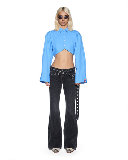 BARKER LS SHIRT AZURE