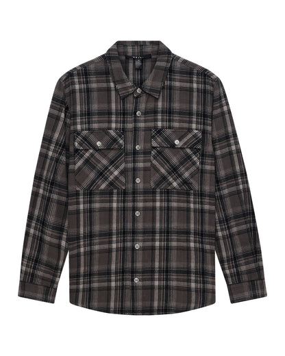 SNAKEBITE SHIRT CHECK CHARCOAL