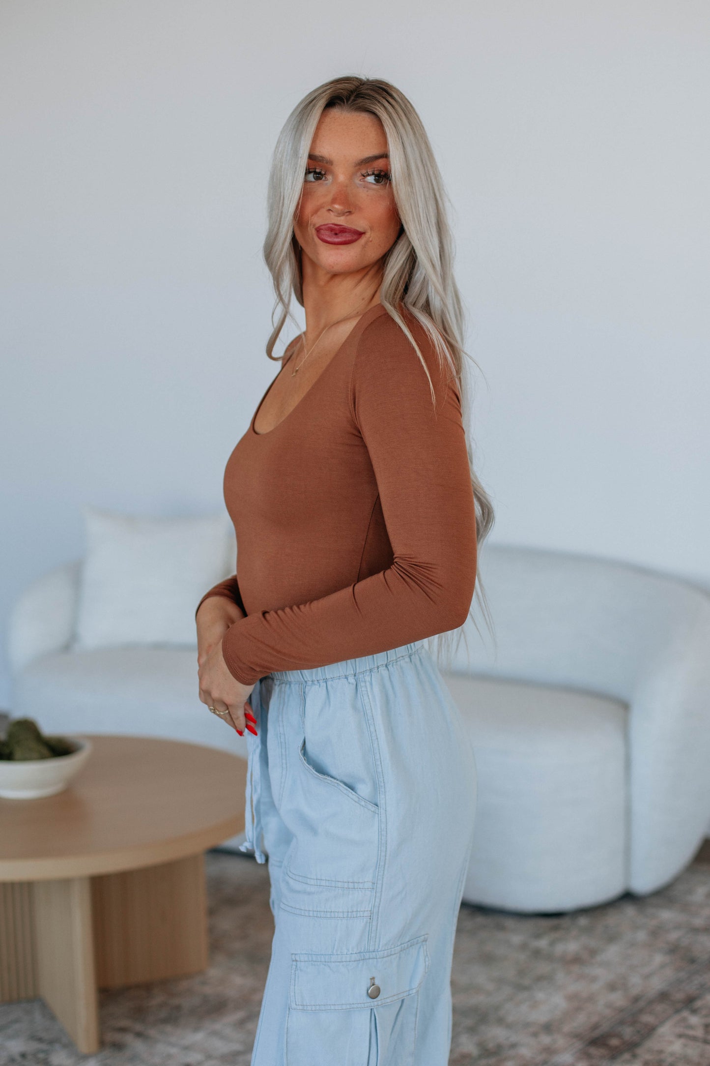 Shayla Basic Top - Caramel