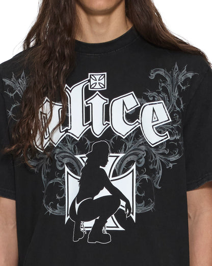 KSUBI X ALICE HOLLYWOOD GRAPHIC TEE BLACK
