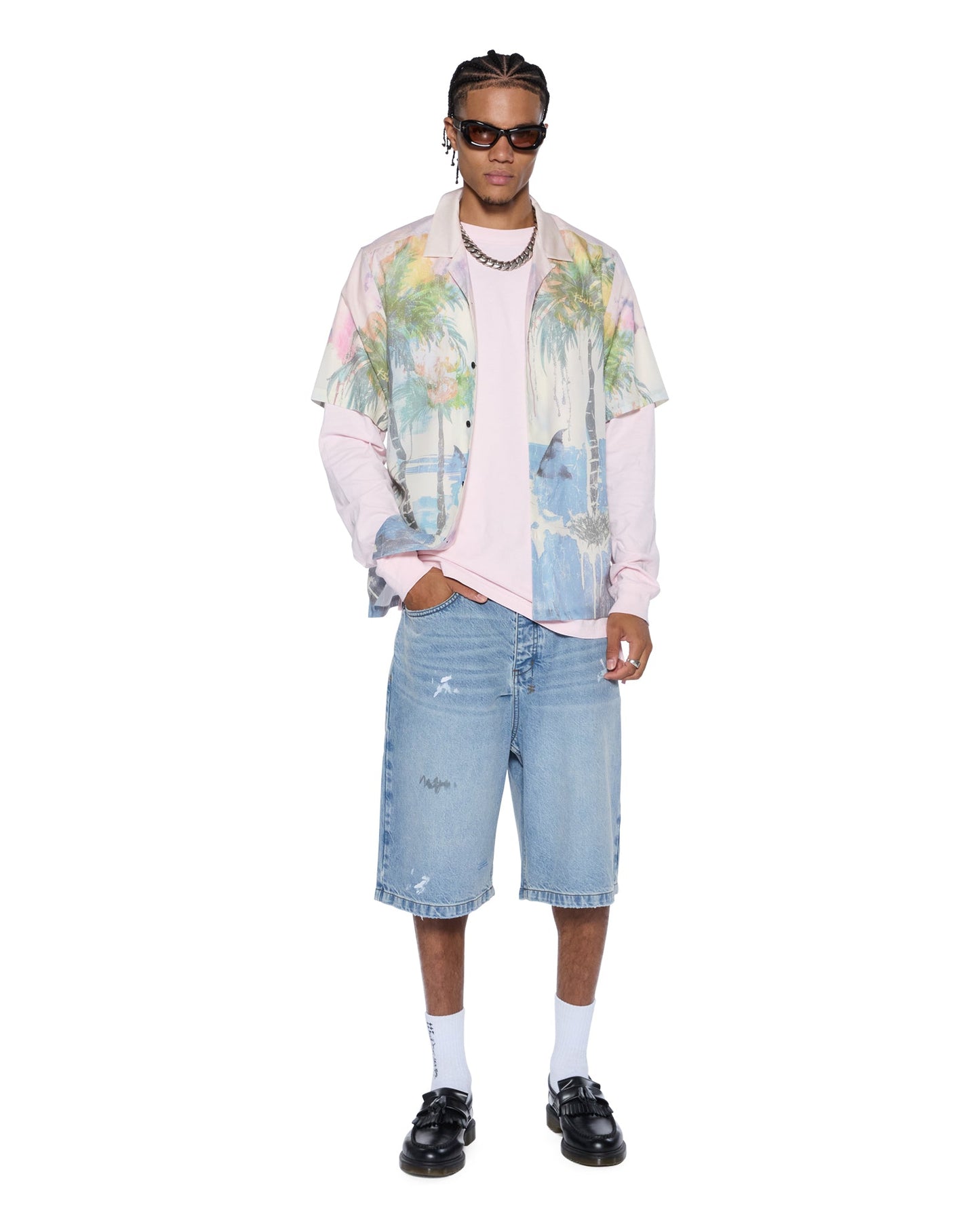 ALLDAY BIGGIE LS TEE ICE QUARTZ
