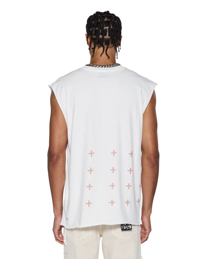 PARADISO CUT OFF TEE VINTAGE WHITE
