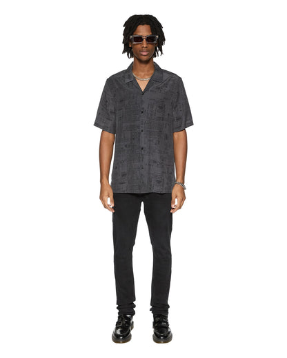 VERSES RESORT SS SHIRT BLACK